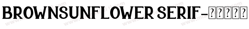 BROWNSUNFLOWER SERIF字体转换